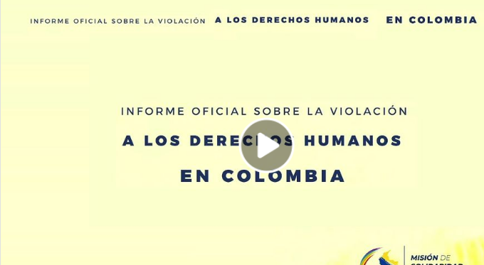 Informe final sobre la violación a los Derechos Humanos en Colombia